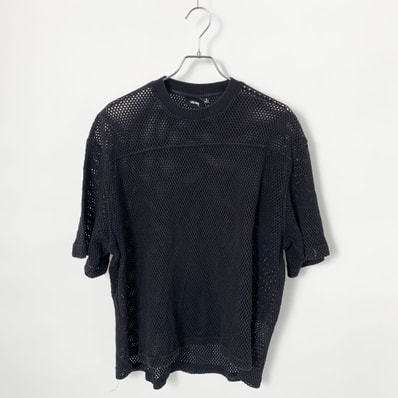 Stussy Mesh Jersey Crew "Black"