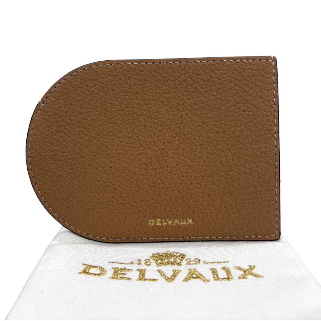新品未使用 DELVAUX デルヴォー レザー パンチング ブラウン ホワイト レザー その他小物 I2-00063 【中古】