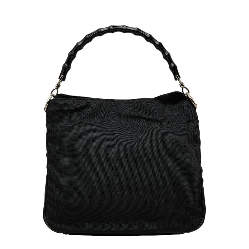 グッチ バンブー ハンドバッグ 0011638 ブラック ナイロン レディース GUCCI 【中古】