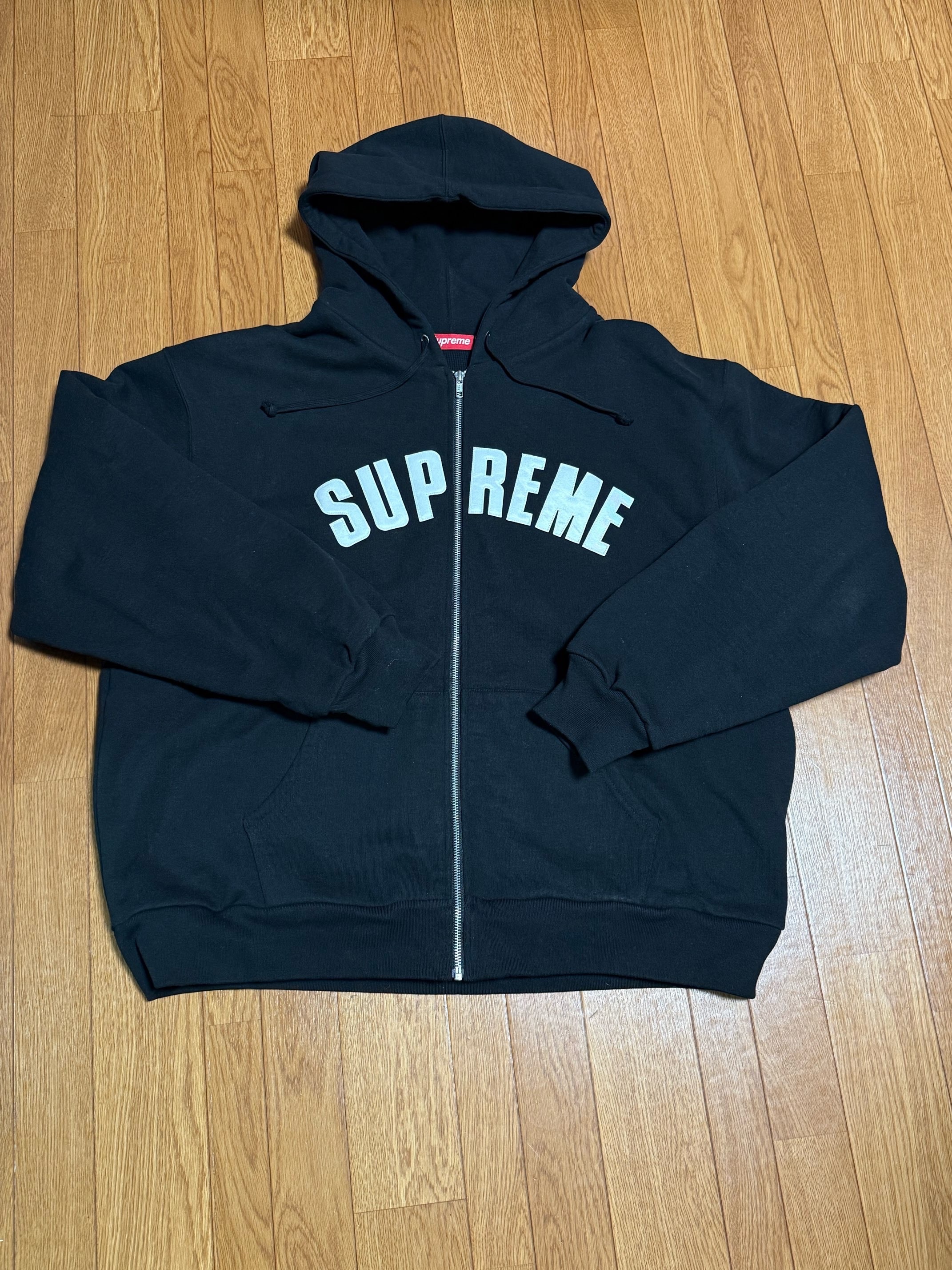 Supreme Arc Thermal Zip Up Hooded Sweatshirt "Black"
