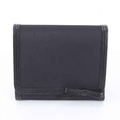 ■極美品 プラダ 三つ折り 財布 レザー×ナイロン