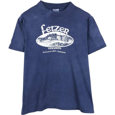 古着 80年代 ヘインズ Hanes BEEFY-T 青タグ プリントTシャツ USA製 メンズL相当 ヴィンテージ/eaa626619