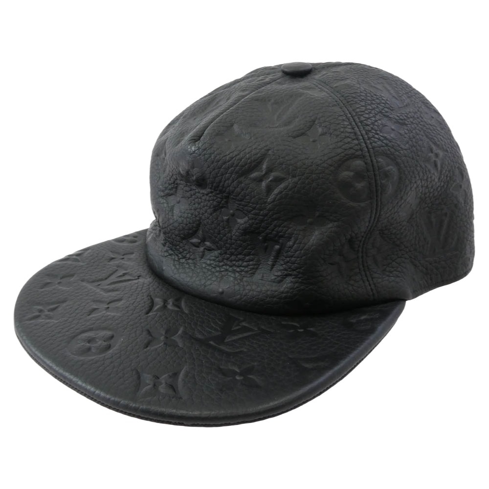 LOUIS VUITTON ルイ・ヴィトン 帽子 MP2320 キャスケット モノグラム クイル 1.0 キャップ ブラック系【中古】