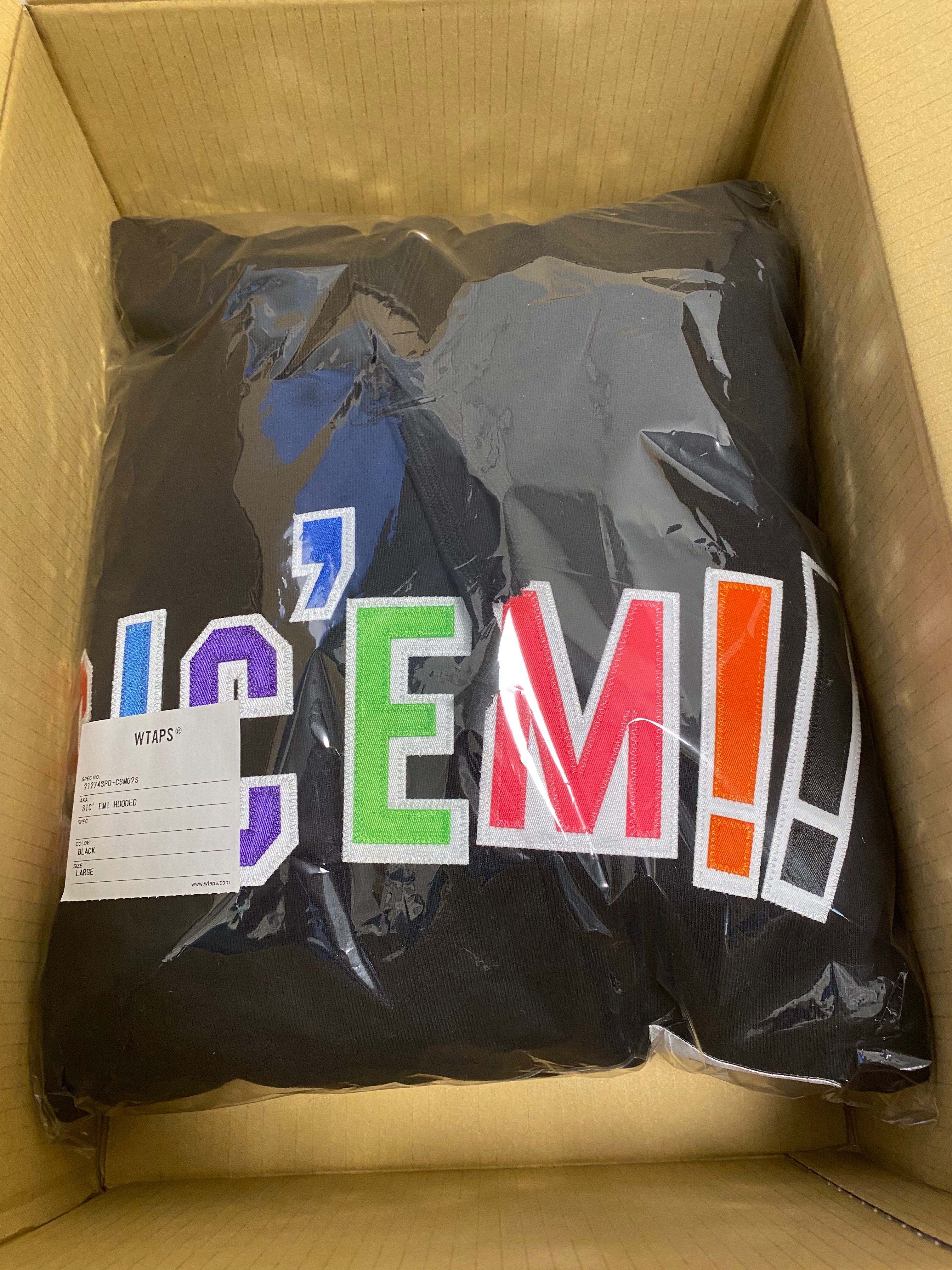 Supreme / WTAPS Sic'em! Hooded Sweatshirt "Black"