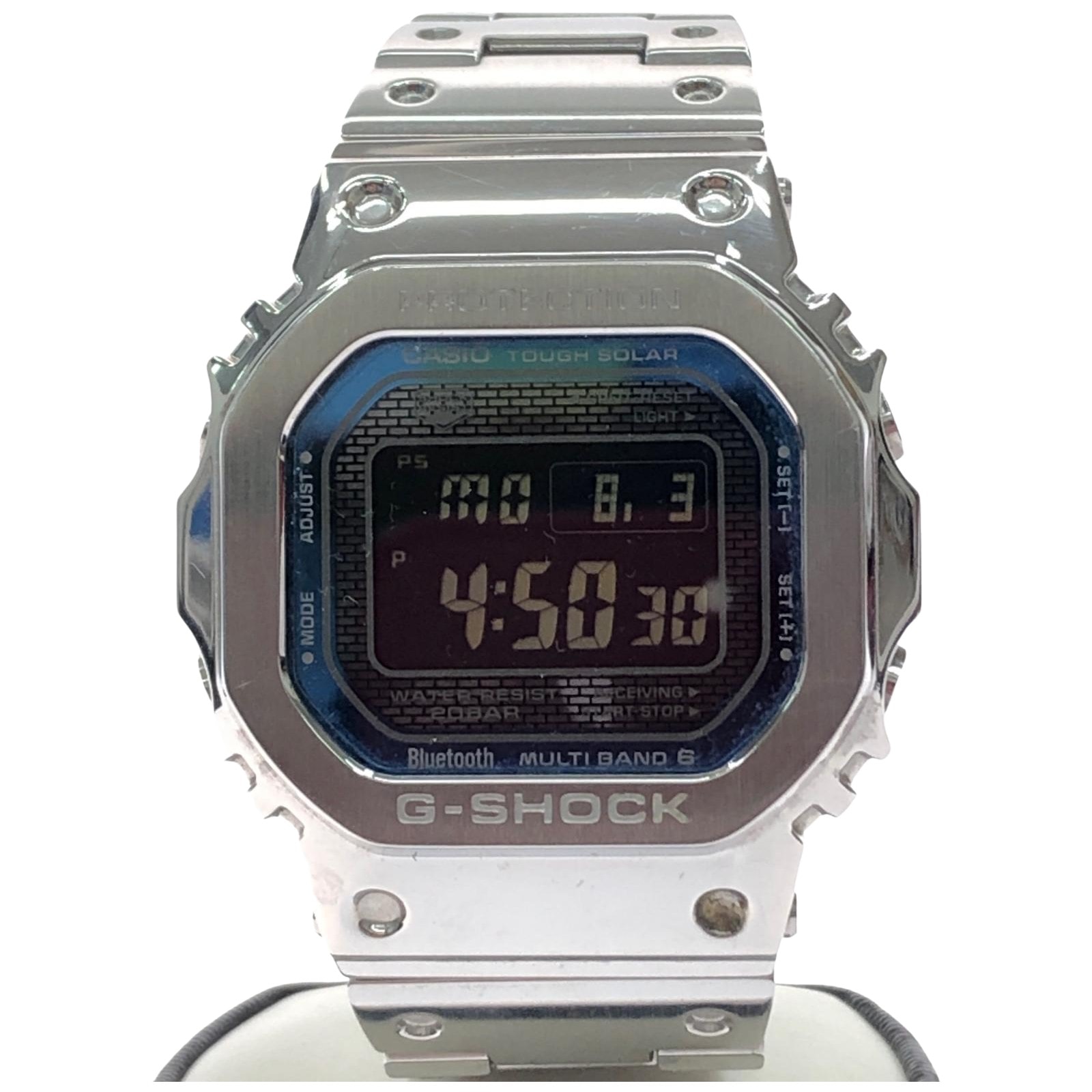CASIO カシオ メンズ腕時計 デジタルウォッチ 電波ソーラー G-SHOCK フルメタル スクエアフェイス GMW-B5000