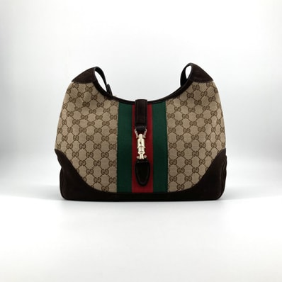 GUCCI(グッチ) GGキャンバス ニュージャッキー 277520 ショルダーバッグ ベージュ×ブラウン