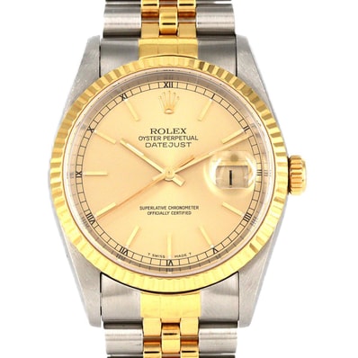 【ノーメンテナンス還元価格】ロレックス デイトジャスト 16233 SSxYG 自動巻 T番