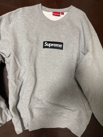 Supreme Box Logo Crewneck "Heather Grey" (22FW)