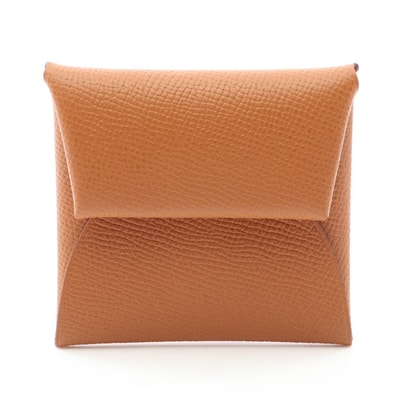 エルメス HERMES バスティア ゴールド コインケース 財布 ヴォーエプソン ヴォーエプソン W刻印(2024年製造) レディース ブラウン系 【中古】