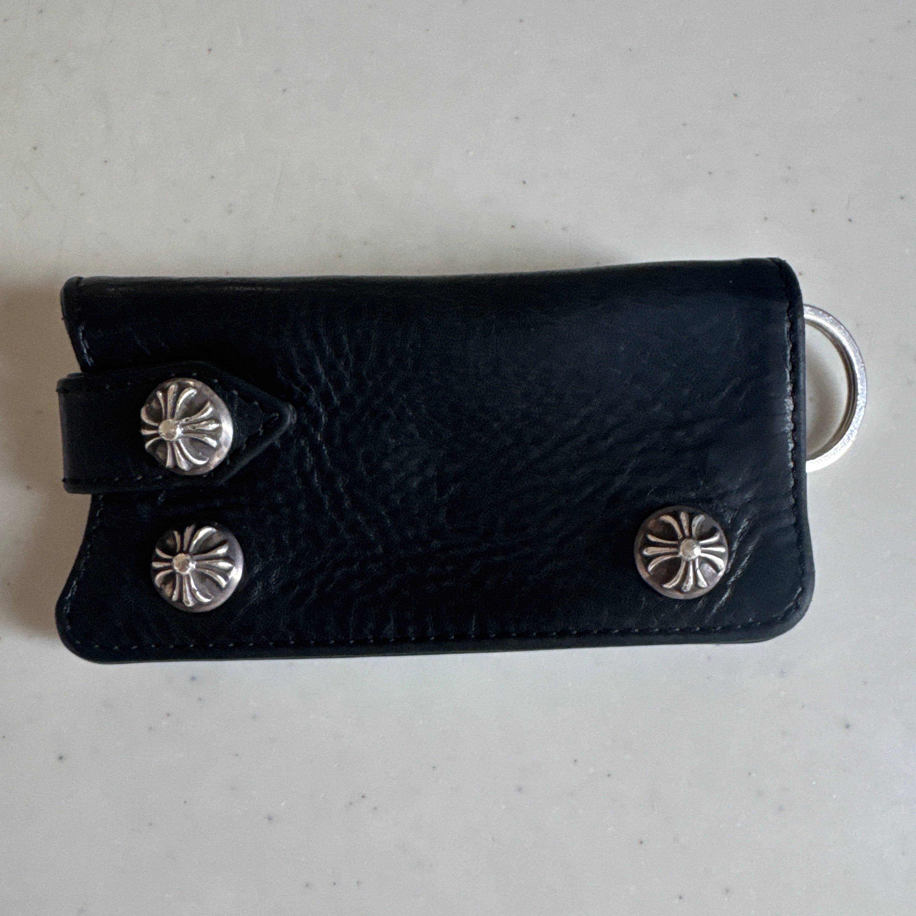 Chrome Hearts Leather Key Case "Black"
