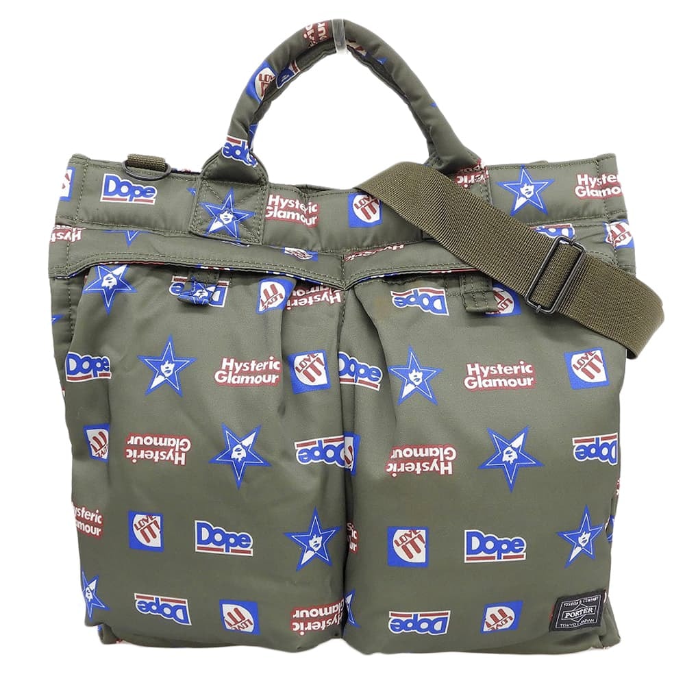 ヒステリックグラマー INTERVIEW 2WAY バッグ ショルダーバッグ メンズ カーキ