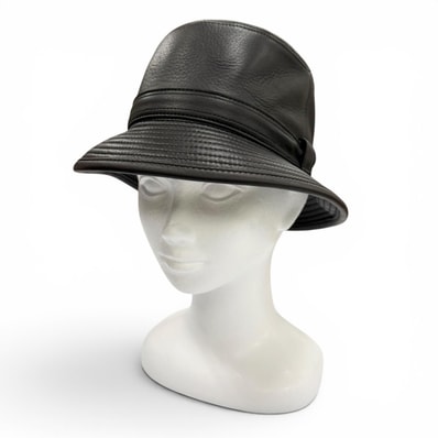 極美品 エルメス ハット CHAPEAU HIDALGO メンズ 57