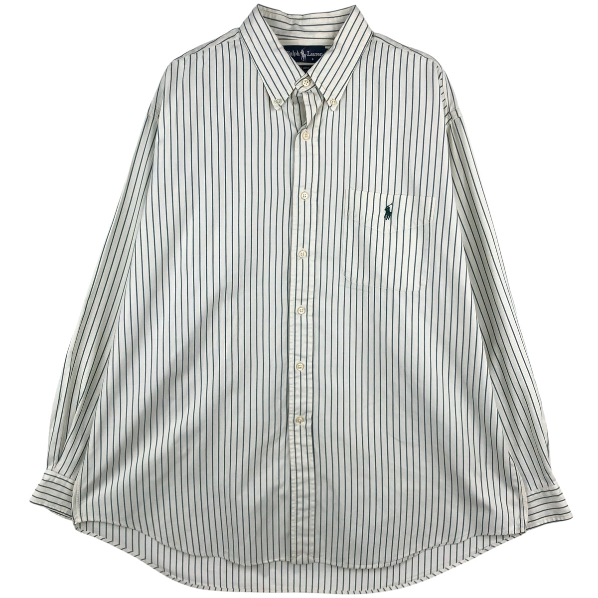 古着 ラルフローレン Ralph Lauren BLAIRE 長袖 ボタンダウンストライプシャツ メンズXL相当/eaa459811
