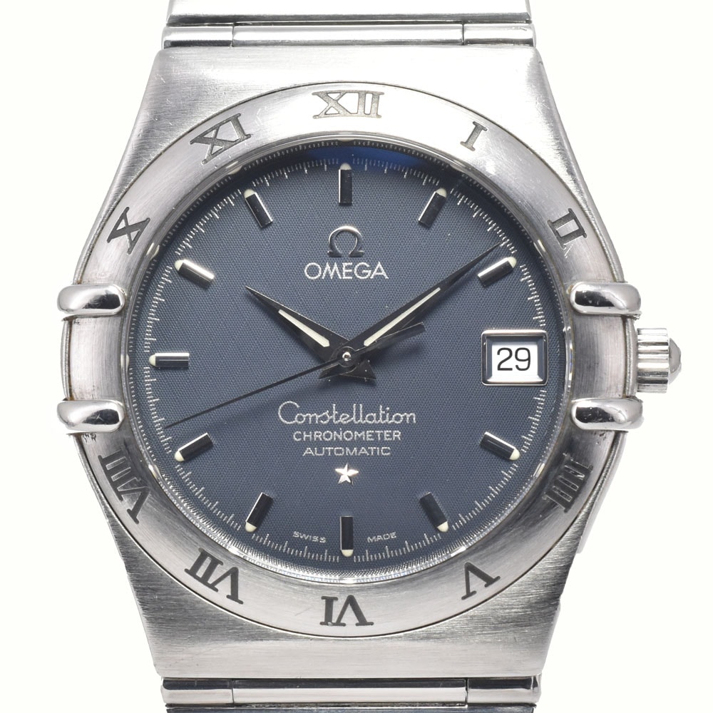 オメガ OMEGA 1502.40 コンステレーション クロノメーター ブルー 自動巻き メンズ 良品 箱・保証書付き 腕時計 G#146938
