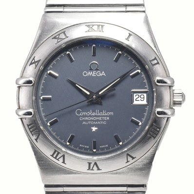 オメガ OMEGA 1502.40 コンステレーション クロノメーター ブルー 自動巻き メンズ 良品 箱・保証書付き 腕時計 G#146938