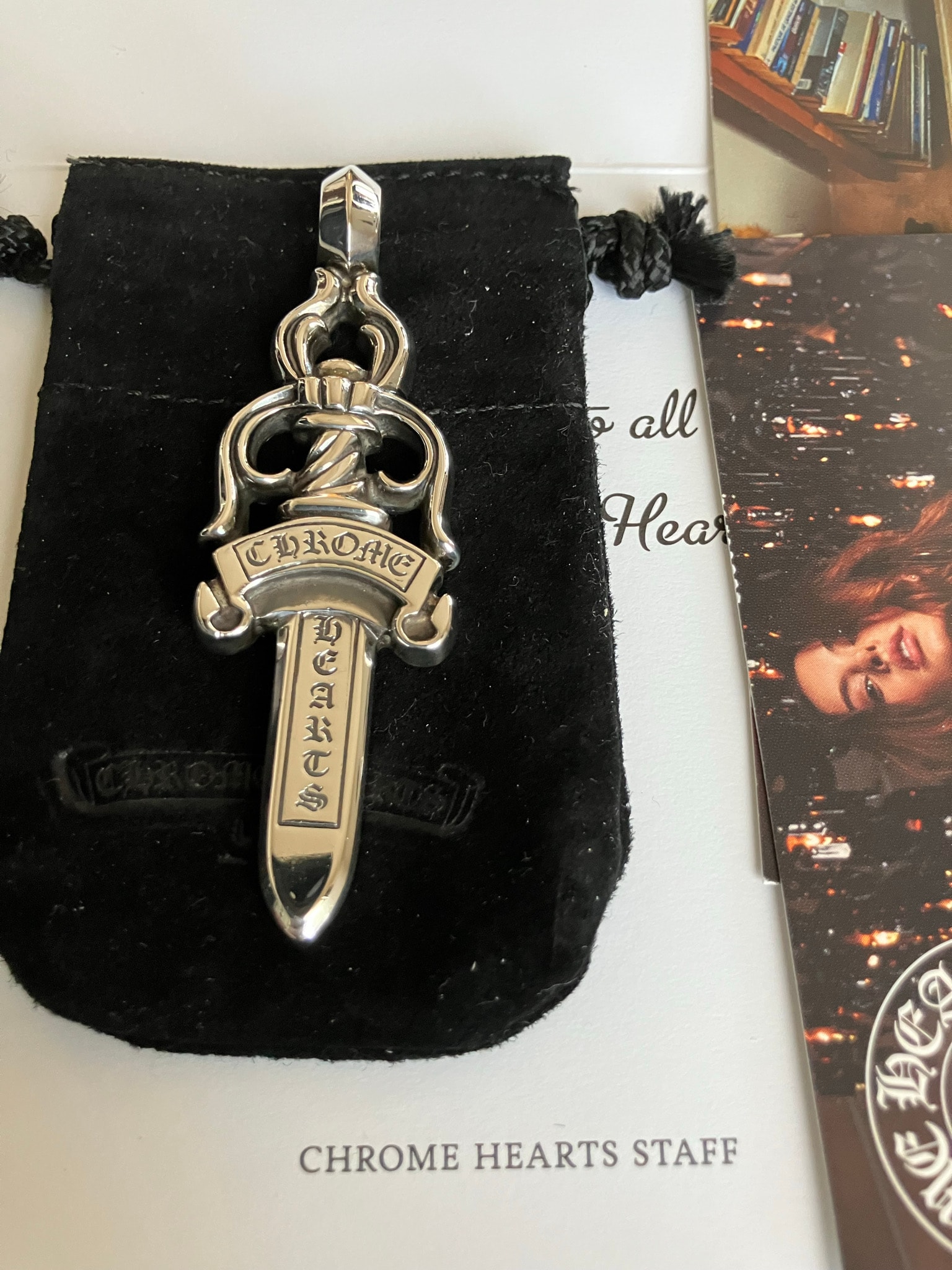 Chrome Hearts Large Dagger Pendant "Silver"