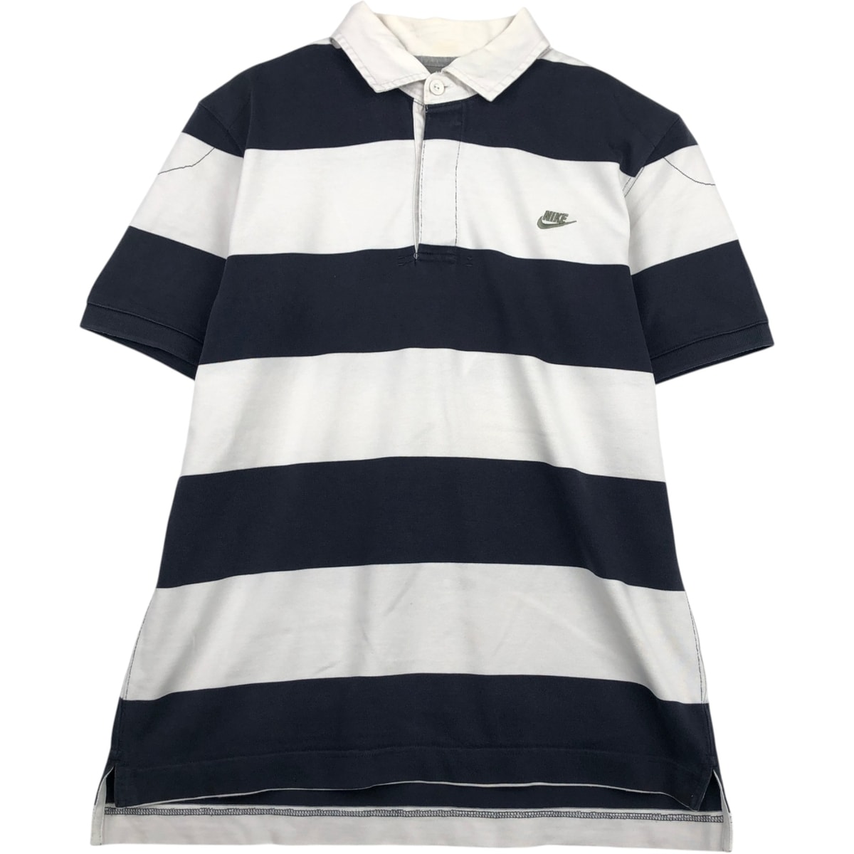 古着 ナイキ NIKE 半袖 ボーダー ポロシャツ メンズL相当/eaa635117
