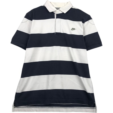 古着 ナイキ NIKE 半袖 ボーダー ポロシャツ メンズL相当/eaa635117