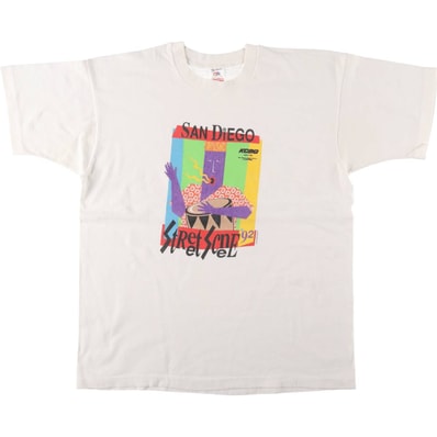 古着 90年代 フルーツオブザルーム FRUIT OF THE LOOM SANDIEGO サンディエゴ アドバタイジングTシャツ USA製 メンズXL相当 ヴィンテージ/eaa569651