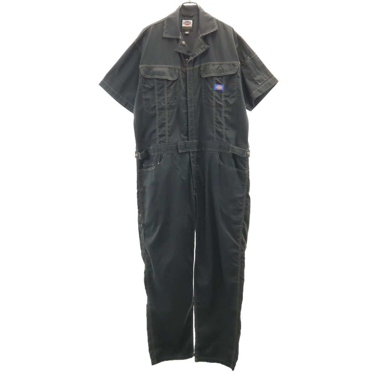 Dickies ディッキーズ 日本製 半袖 つなぎ LL チャコール オールインワン