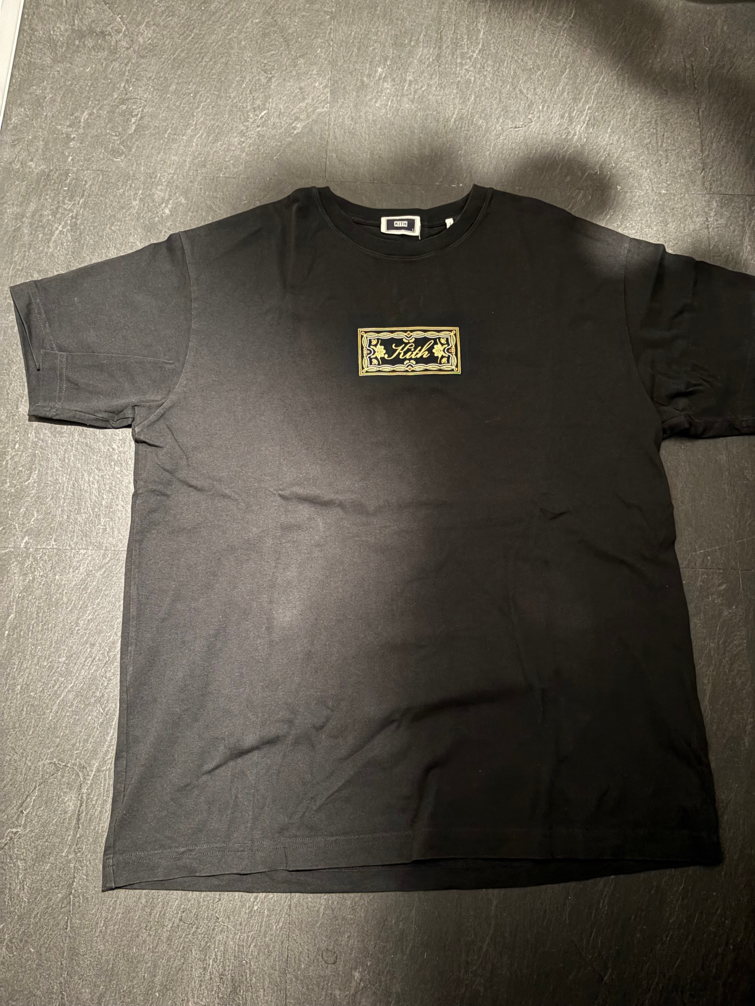 Kith Ornamental Script Tee "Black"