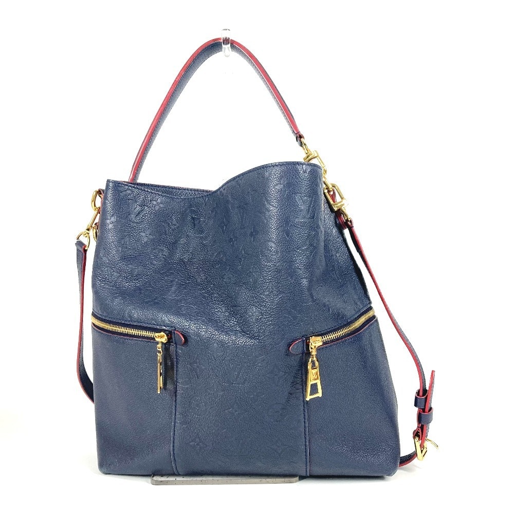 ルイヴィトン LOUIS VUITTON メリー  M44012 モノグラムアンプラント 2WAYバッグ 肩掛け トートバッグ ショルダーバッグ モノグラムアンプラントレザー マリーヌルージュ ネイビー