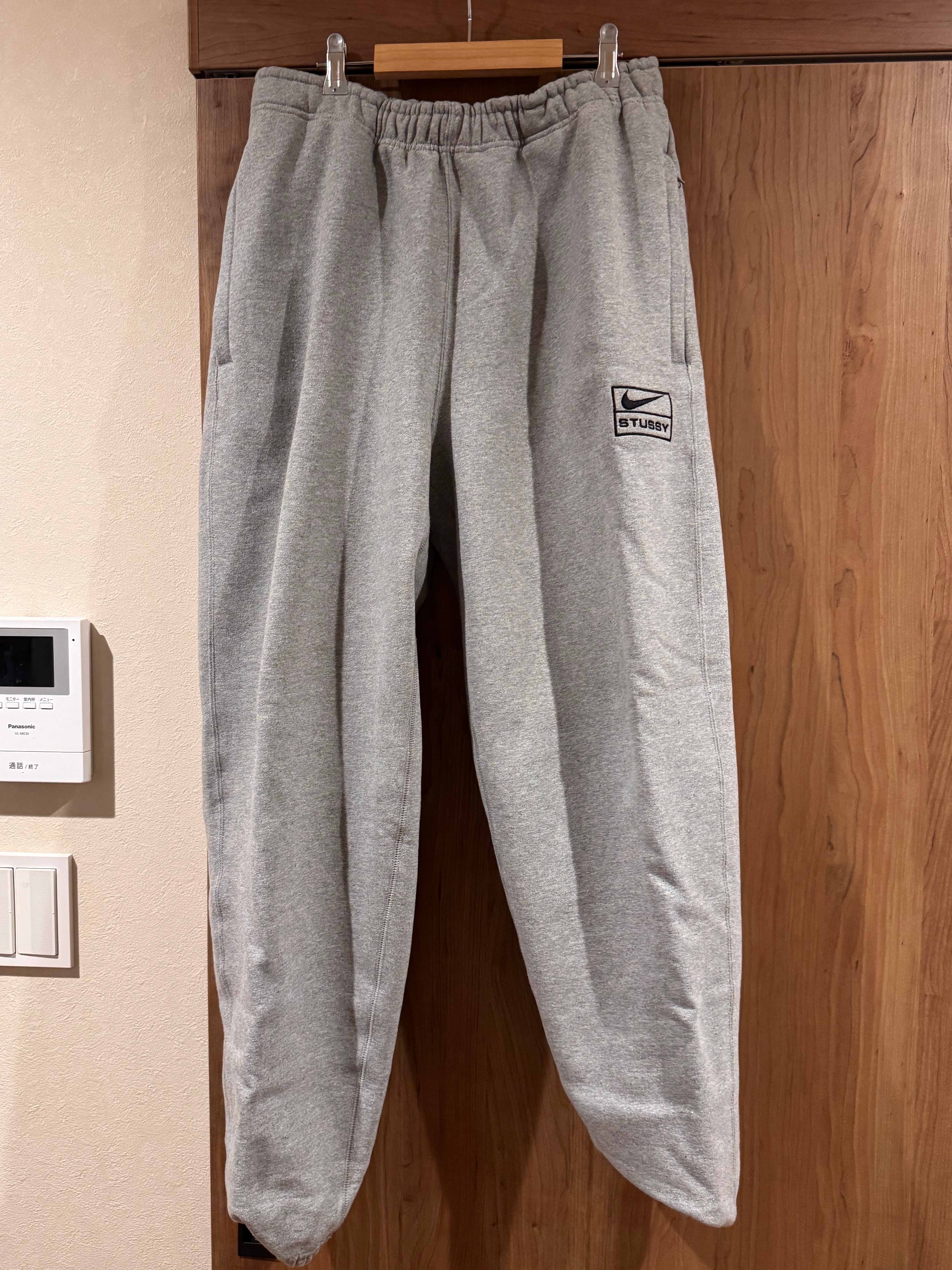 Stussy × Nike NRG Washed Fleece Pant (Asia Size) "Grey" DJ9491-063