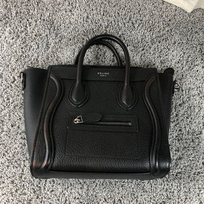 CELINE Nano Luggage Bag "Black"