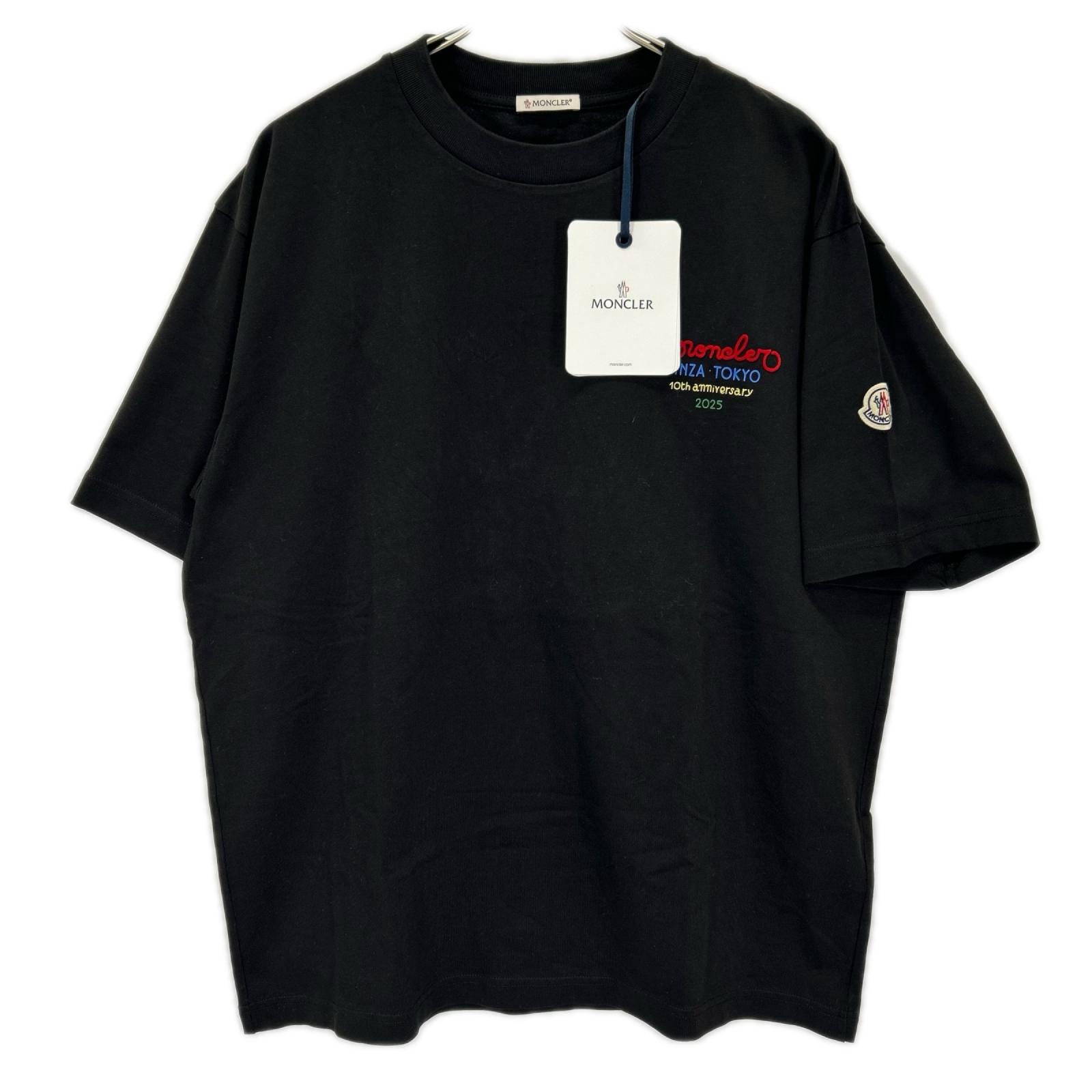 モンクレール 黒 モンクレール銀座10周年 ノベルティTシャツ XL