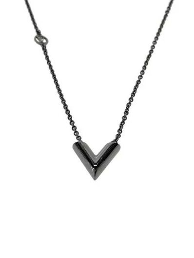 Louis Vuitton Essential V Supple Necklace "Silver"