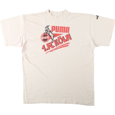 古着 90年代 プーマ PUMA 1. FC Cologne 1. FCケルン ロゴプリントTシャツ メンズXXL相当 ヴィンテージ/eaa672769