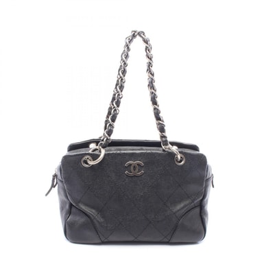 シャネル CHANEL ワイルドステッチ ショルダーバッグ バッグ キャビアスキン(グレインドカーフ) レディース ブラック系 【中古】