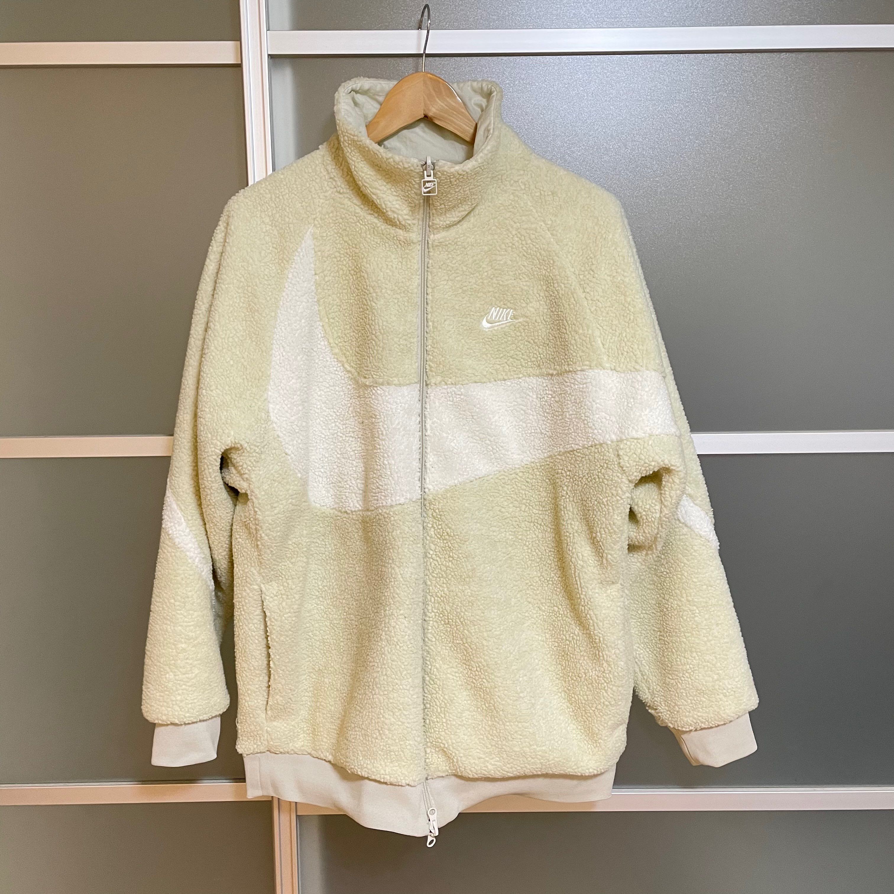 Nike Big Swoosh Boa Jacket "Light Bone/Sail"