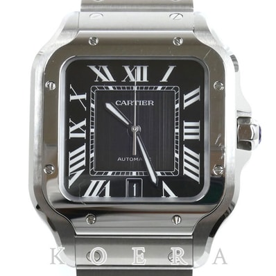 CARTIER カルティエ サントス ドゥ カルティエ ラージ 腕時計 自動巻き WSSA0096 メンズ【中古】【美品】