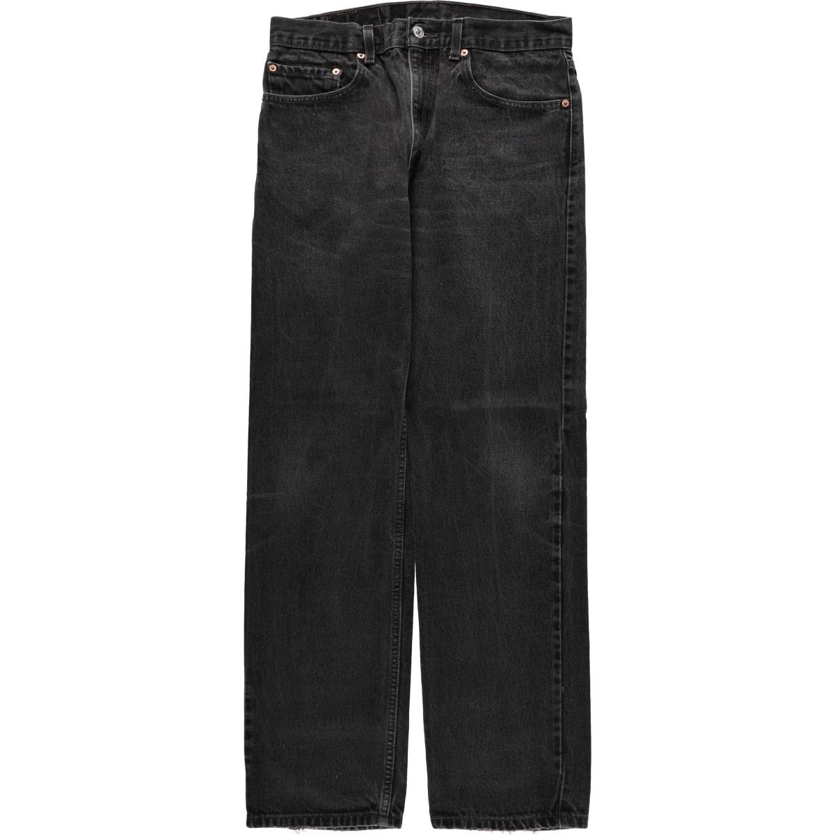古着 90~00年代 リーバイス Levi's 505 ブラックデニム テーパードデニムパンツ メンズw32相当/eaa668340