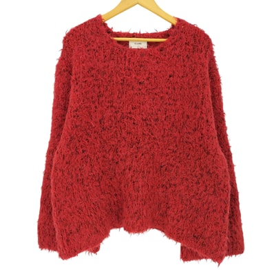 BEAR SHAGGY HAND KNIT TOPS【1141042191611】