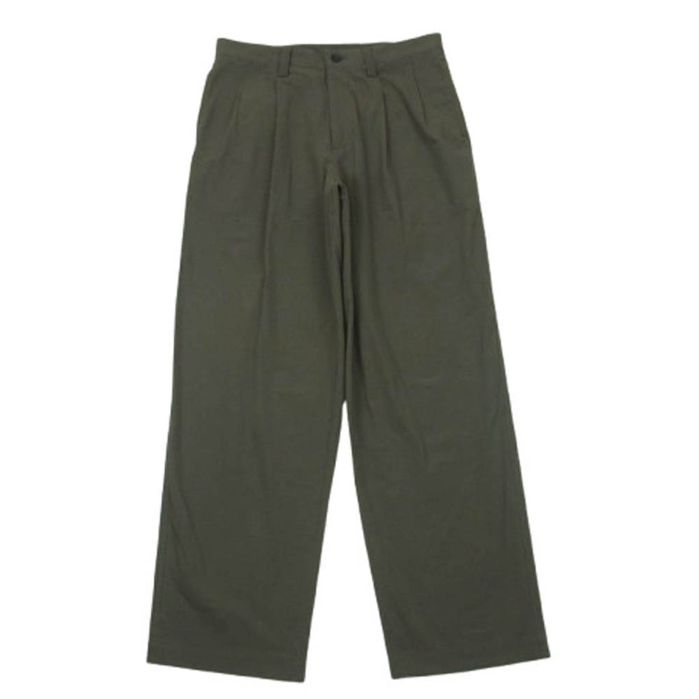 ISSEY MIYAKE イッセイミヤケ パンツ 25SS LA53FF084 IM MEN アイムメン オーガニックコットン100% ワッシャータンブラー加工 ストレート パンツ チャコール系 2【中古】