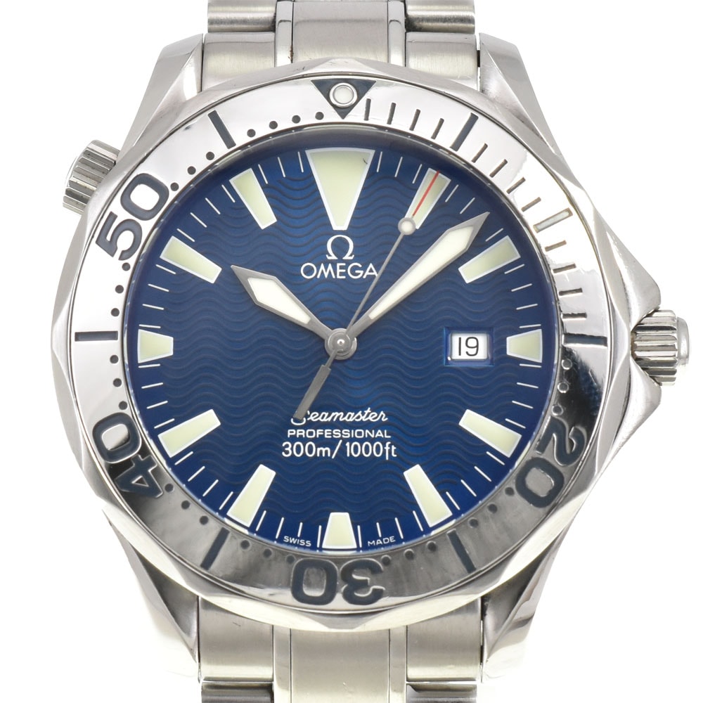 オメガ OMEGA 2265.80 シーマスタープロフェッショナル 300M デイト クォーツ メンズ 良品 D#144275