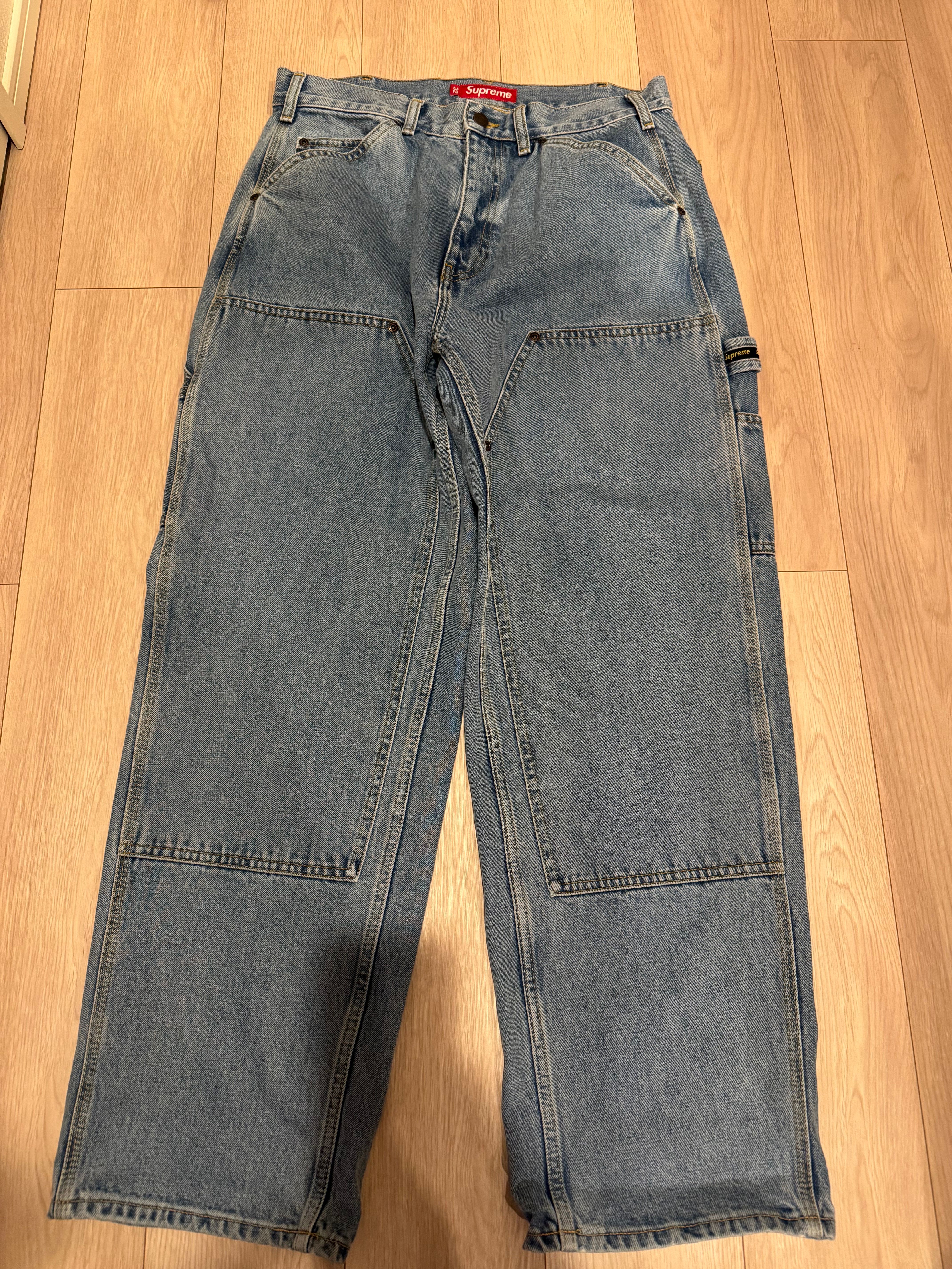 Supreme Double Knee Painter Pant "Washed Indigo" (24FW)
