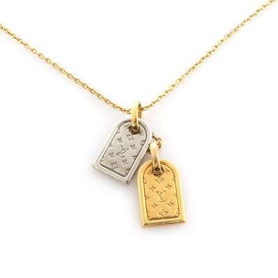 ルイ ヴィトン LOUIS VUITTON ネックレス ネックレス ナノグラム メタル ゴールド/シルバー レディース M63141【中古】 r11414b