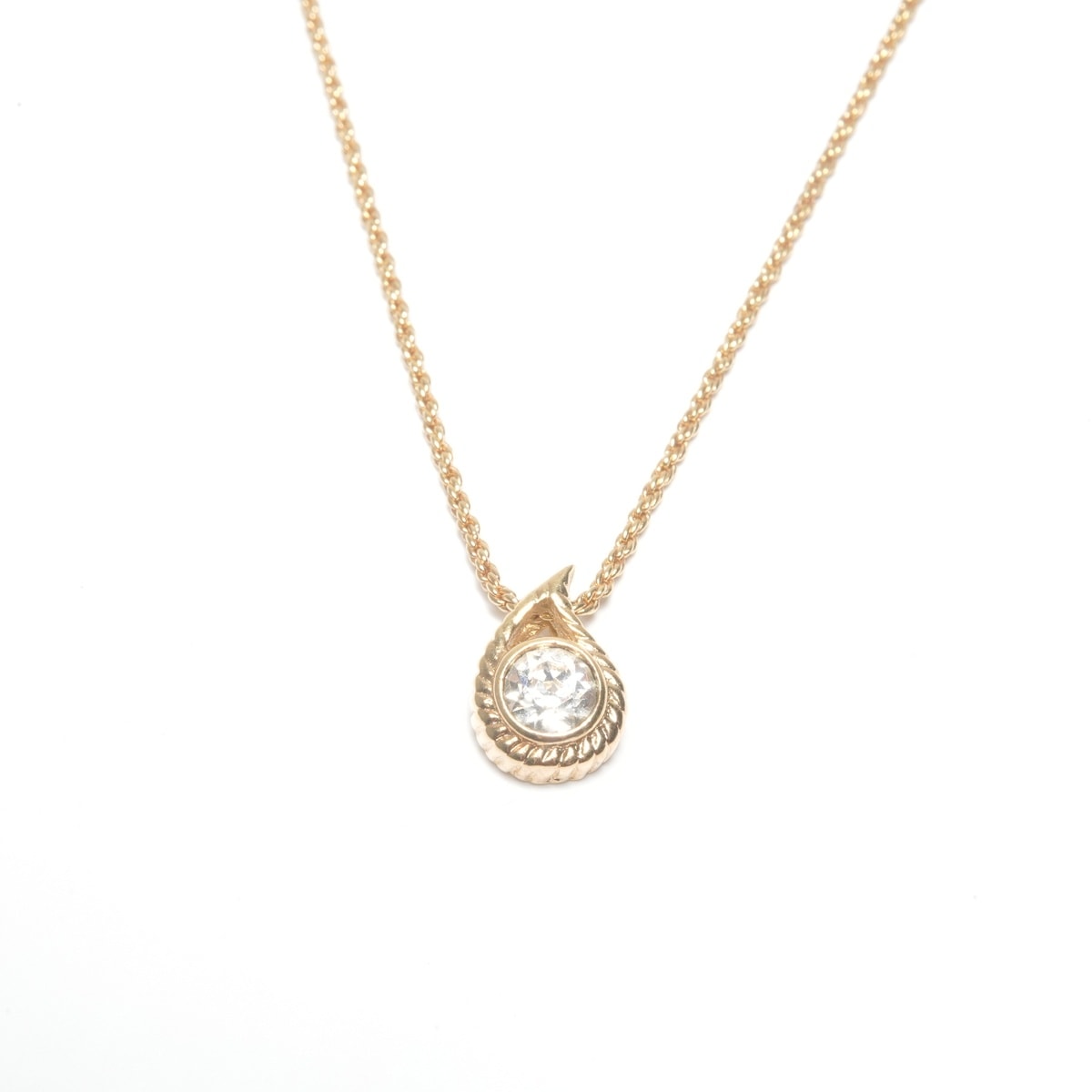 【クリスマス特別価格】 ディオール Dior ラインストーン ネックレス【中古】