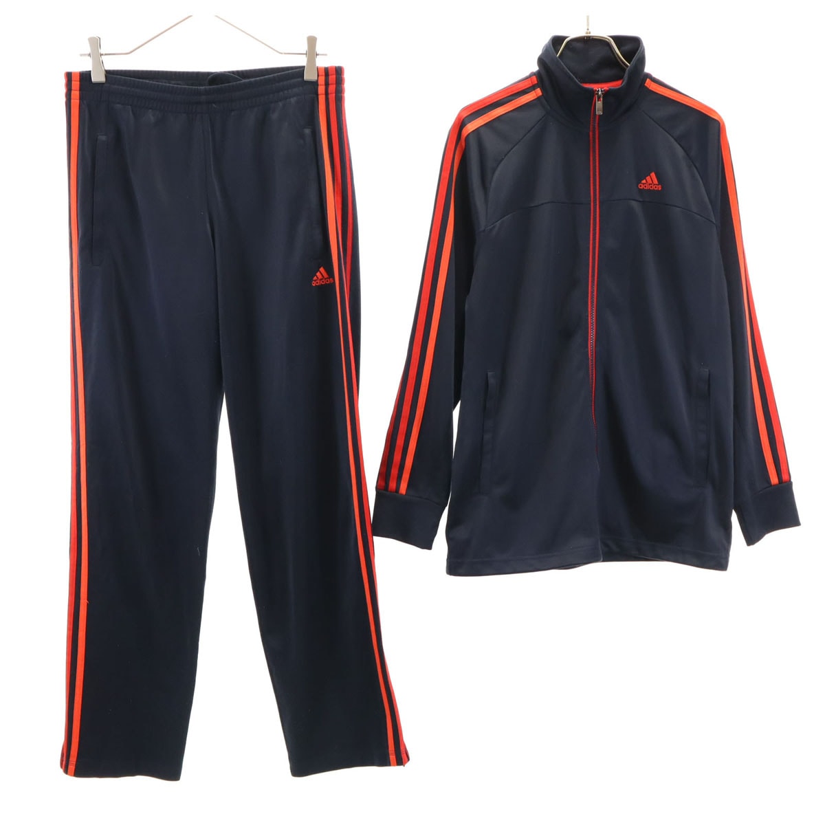 adidas アディダス トラックジャケット 上下セットアップ M ネイビー ジャージ