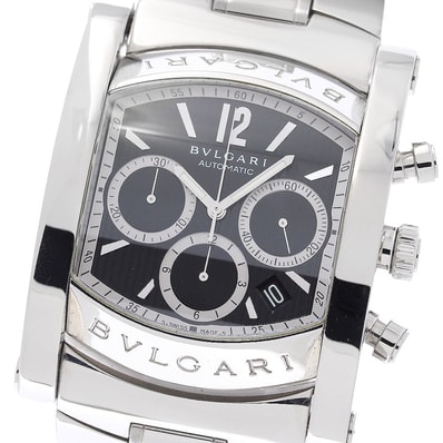 ☆良品 ブルガリ アショーマ AA48SCH メンズ 【中古】