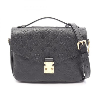 Louis Vuitton Monogram Empreinte Leather Pochette Metis MM "Noir"
