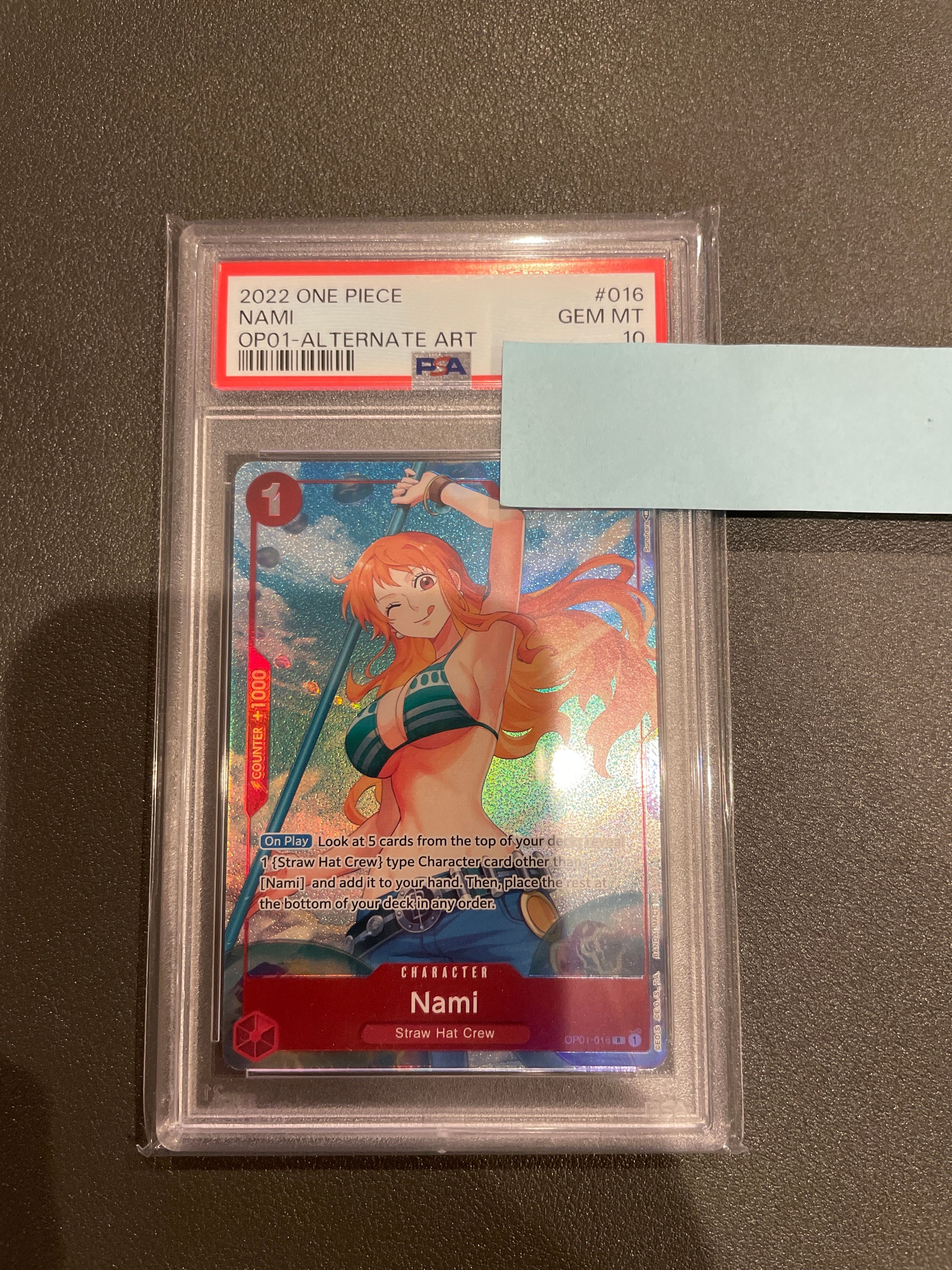 Nami R-P [OP01-016] [EN](Booster Pack "ROMANCE DAWN") — PSA 10