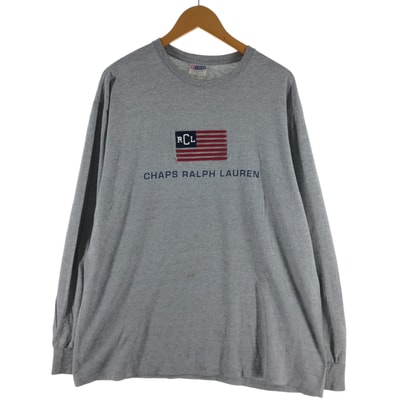 古着 90年代 ラルフローレン Ralph Lauren CHAPS チャップス ロングTシャツ ロンT USA製 メンズL相当 ヴィンテージ/eaa538152