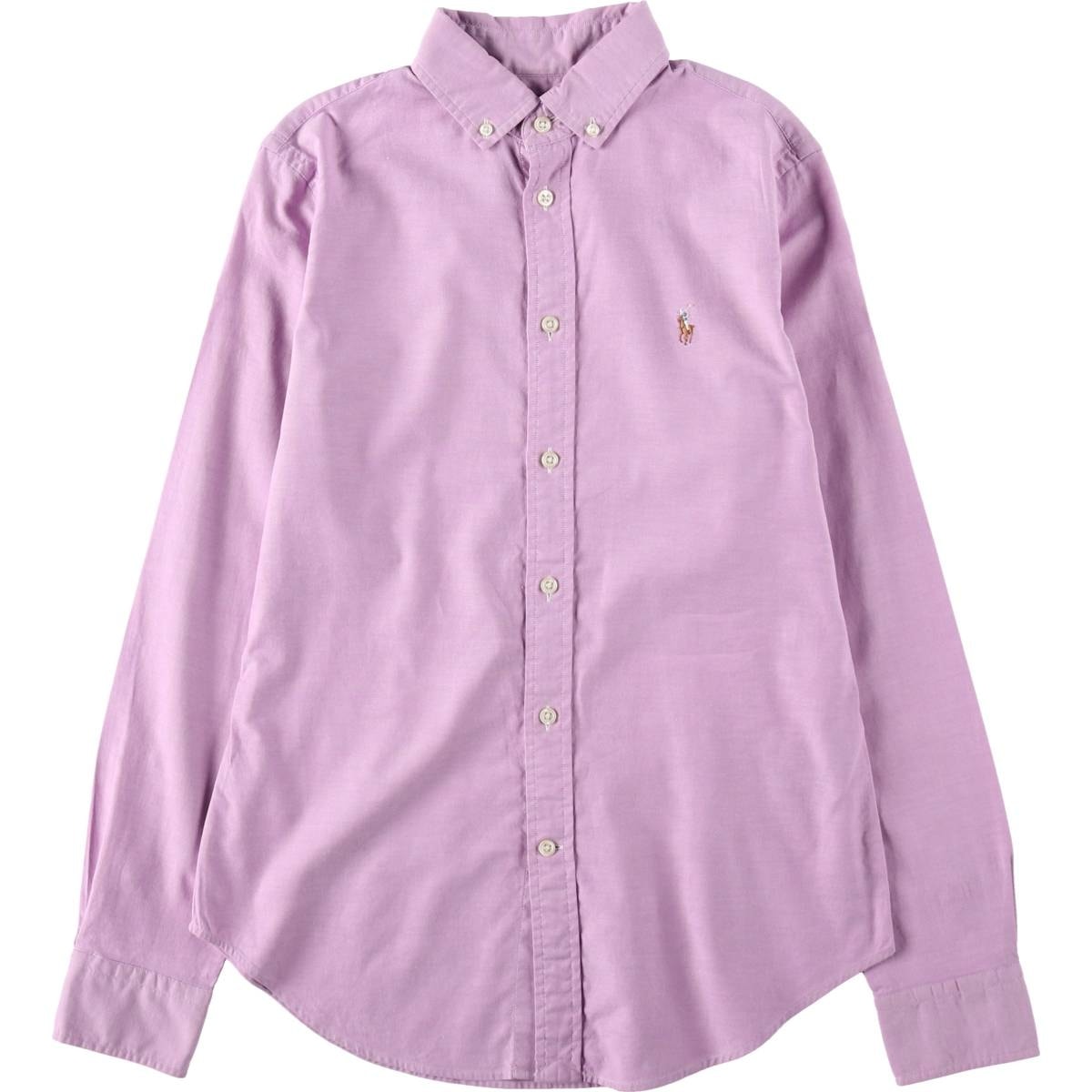 古着 ラルフローレン Ralph Lauren SLIM FIT スリムフィット 長袖 ボタンダウンシャツ レディースL相当/eaa652786