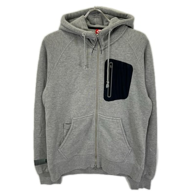 ナイキ ×ループウィラー 635319-063 グレー ジップアップパーカー M
