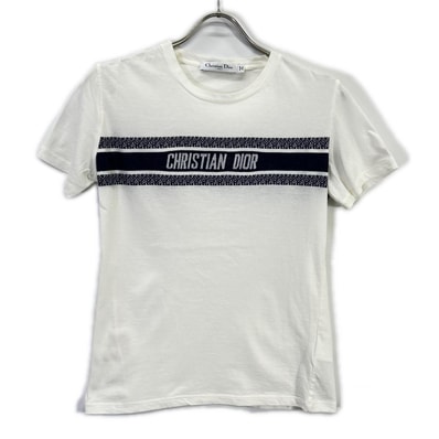 クリスチャンディオール 【国内正規】143T04A4043 シグネチャーバンドロゴTシャツ S