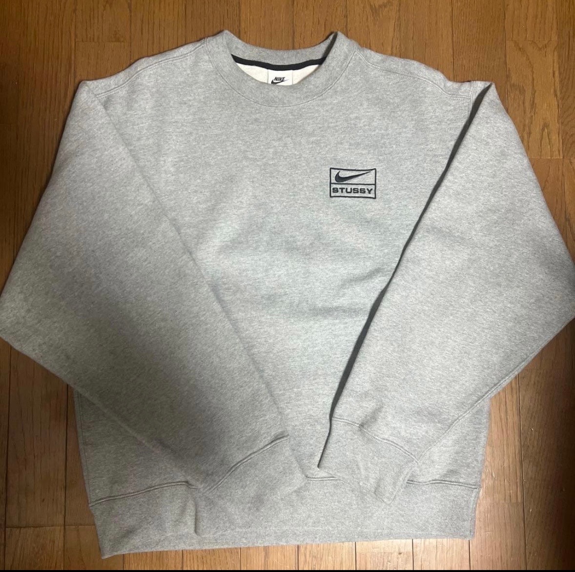 Stussy x Nike Fleece Crew (US Size) "Grey" DO9337-063
